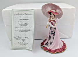 Lena Liu Elegant Porcelain Figurine Bell Stroll in the Park The Bradford Edition - £27.02 GBP