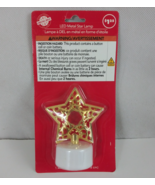Vintage New Christmas House LED Metal Star Lamp Bright Luminescence 3&quot; D... - $7.91