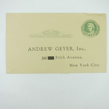 Postcard Andrew Geyer Inc New York City 1 Cent Martha Washington Stamp Antique - £8.02 GBP