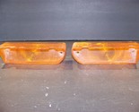 1969 PLYMOUTH FURY AMBER FRONT TURN SIGNAL LENSES OEM #2930374 2930375 S... - £70.76 GBP