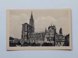 Vintage Postcard Notre Dame Cathedral Strasbourg France Antique Lithograph - £3.92 GBP
