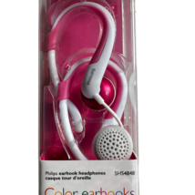 PHILIPS SHS4848 3.5mm Earbud Adjustable Earhook Earphone,White and Pink - $11.87