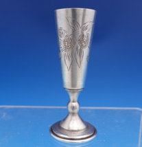 Russian .875 Silver Cordial Cup GW Interior Bright-Cut with Strawberries... - $1,300.38 MXN