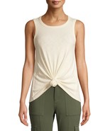 Time And Tru Women&#39;s Tie Front Tank Top Shirt XX-LARGE (20) Pristine Ivory - £10.47 GBP