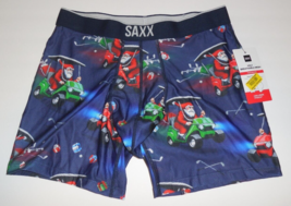 SAXX Volt Slim Fit Boxer Brief Men&#39;s XL Underwear Christmas Santa Golf C... - $29.65