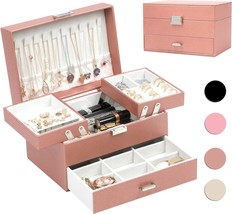 Jewelry Display Case Gift Box By Dajasan For Women And Girls Made, And E... - $44.95