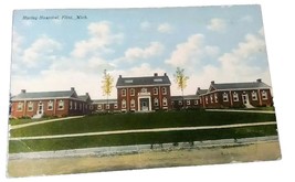 Flint Michigan Hurley Hospital Posted 1910 Antique Lithograph Postcard Pc - £1.56 GBP