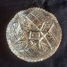 McKee &amp; Bros. Pressed Glass Bowl 5&quot; Vintage Crystal Dish - $35.00