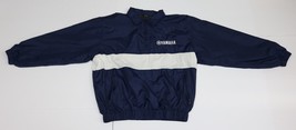 Men&#39;s Blue &amp; White Yamaha Windbreaker Motorcycle Jacket Coat - Size 2XL - $39.99