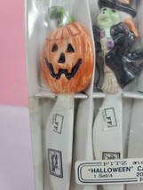 Fitz &amp; Floyd VTG 1988 Halloween Canape 4pc Knife Set Hand Painted Rare b... - £47.20 GBP