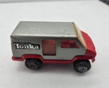 Tonka Van 1978 Toy Metallic Silver &amp; Red Made In USA Vintage - $9.89