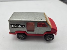 Tonka Van 1978 Toy Metallic Silver &amp; Red Made In USA Vintage - $9.89