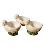 Fitz &amp; Floyd 1992 Whimsical Chicks Nesting on Grass Vintage Egg Cups Set... - $14.92