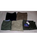 St. John&#39;s Bay Men&#39;s Casual Dress Pant Lot of 5 Size 32/32 Various Excel... - $49.99