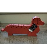 Office sweet office Dachshund Weiner Dog Red Letter Holder, wood. Super ... - $59.28