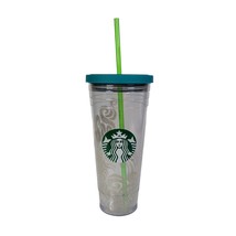 2012 Starbucks HAWAII WAVES 24oz Venti Tumbler Clear Acrylic Rare - $21.33