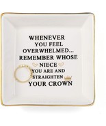 Inspirational Niece Gifts Ring Trinket Dish for Birthday Chrismas Bestie... - $32.72