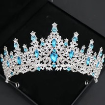 Wicked Silk Prom, Quinceanera Jeweled Crown Tiara Headband - Silver Ligh... - $20.00