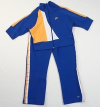 Nike Blue Yellow &amp; White Athletic Jogging Running Jacket &amp; Pants Womans  XS NWT - £79.92 GBP