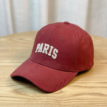 Hard Top Baseball Cap Young Student Embroidered Letters Cap Japanese Style Retro - £8.96 GBP