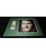 Brett Favre 16x20 Framed Game Used Jersey &amp; Photo Display Green Bay Packers - £62.27 GBP