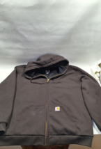 Vintage Carhartt MDT Quilted Duck Canvas Hooded Jacket Black Size Large - $94.46 CAD