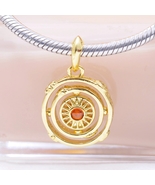  14k Gold-plated Game of Thrones Spinning Astrolabe Dangle Charm - $17.60