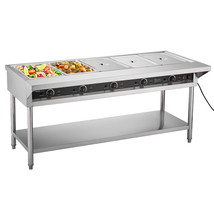 VEVOR 5-Pan Commercial Food Warmer, Electric Steam Table, Temperature Co... - €636,31 EUR