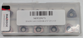 Pack of 10 NEW MITSUBISHI DIA-EDGE JDMW140520ZDSR-FT VP15TF Carbide Inserts - $54.44