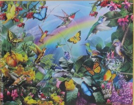 SunsOut Lori Schory Hummingbird Sanctuary 1000 pc Jigsaw Puzzle Butterflies - £15.06 GBP