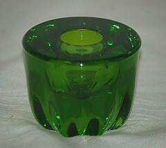 Emerald Green Glass Taper Candle Stick Holder Candleholder Vintage Decor... - $19.79
