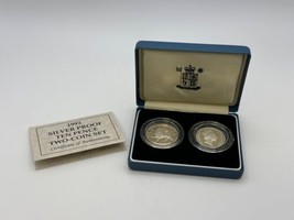 1992 U.K. Silver Proof Ten Pence 2 Coin Set - £31.46 GBP