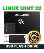 Linux Mint 22 Cinnamon &quot;Wilma&quot; 64bit Bootable/Live OS USB Drive - $16.95