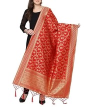 Jacquard Silk Zari Dupatta ethnic Indian Chunni Women/Girl Wedding/partywear PTR - £21.29 GBP