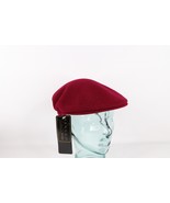 NOS Vintage 90s Streetwear Kangol Blank Wool Cabbie Newsboy Cap Maroon S... - $81.39 CAD