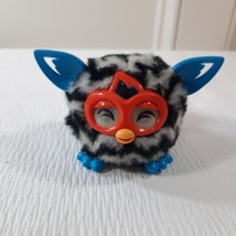 Furby Boom zebra Black &amp; White Zig Zag Stripes teal blue 2013 DOES NOT W... - £9.26 GBP