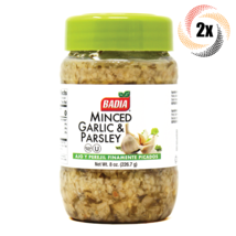 2x Jars Badia Minced Garlic &amp; Parsley | 8oz | Gluten Free! | Fast Shipping! - $18.21