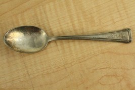 Vintage Advertising Flatware ABCO Silver Plate Peacock Inn Teaspoon 6 7/8&quot; - $10.93