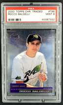 2000 Topps Chrome Traded #T86 Rocco Baldelli RC Rookie Tampa Bay Rays PSA 9 Mint - £8.74 GBP