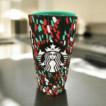 Starbucks 2019 Holiday Green Confetti Christmas 12oz Ceramic Travel Tumb... - $21.77