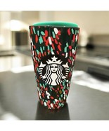 Starbucks 2019 Holiday Green Confetti Christmas 12oz Ceramic Travel Tumb... - $29.98 CAD