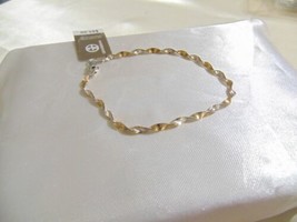 Giani Bernini Sterling Silver 18k Gold /SS Plated Twist Bracelet C808 $80 - £26.23 GBP