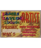 JAMES TAYLOR / SUBDUDES - VINTAGE ORIGINAL CONCERT TOUR CLOTH BACKSTAGE ... - $12.00