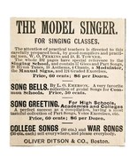 Oliver Ditson Singer Book 1885 Victorian Advertisement Music Instructio ... - $367.61 MXN