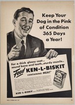 1947 Print Ad Ken-L-Biskit Dog Food Quaker Oats Chicago,Illinois - £15.01 GBP