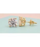 2 Ct Lab Created Trending HPHT VVS-VS 14K Yellow Gold Studs for Mothers ... - €431,36 EUR+