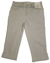 Capri Stretch Pants Light Wash Kids Size L (10-12) Adjustable Waist Ships Free - £8.05 GBP