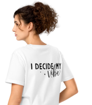 Unisex Organic Mid-Light T-Shirt - Vibe Back Print White - $940.35 MXN