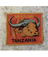 Vintage Patch Mikumi Tanzania Buffaloe African Buffalo Africa - £6.43 GBP