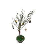 Decorated Easter Tree with Removeable Ornaments Blue Pink Wicker Basket ... - €13,85 EUR